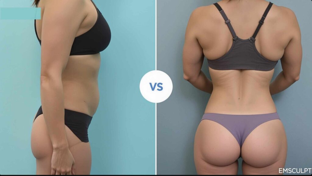 prima e dopo EMSculpt